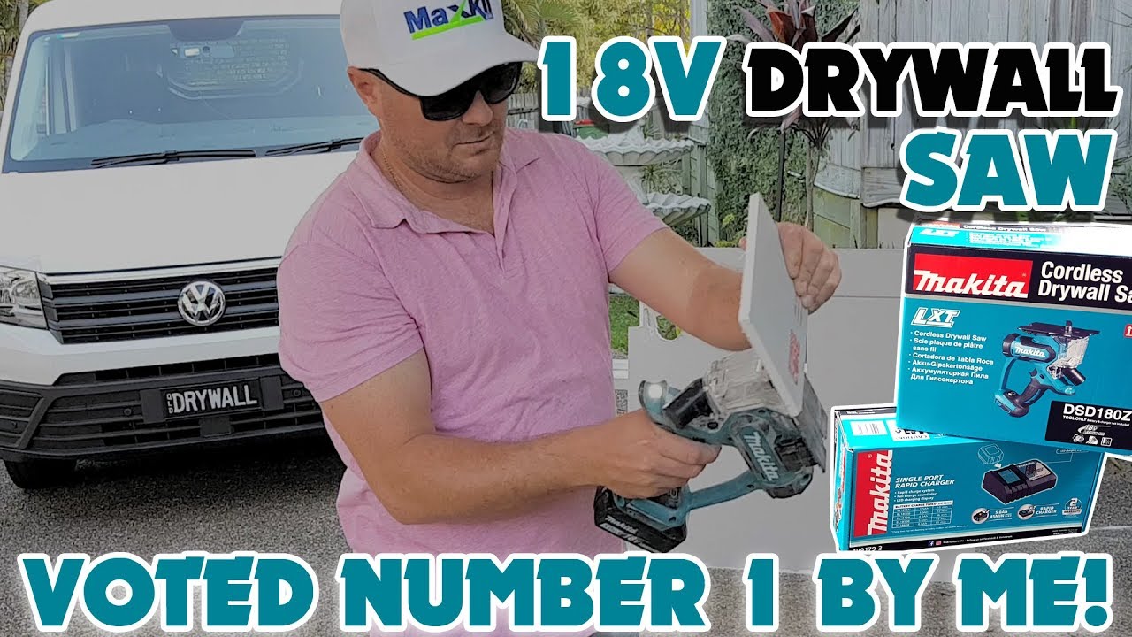 The 18v Makita Drywall Cutting Saw is the easiest way to cut Drywall