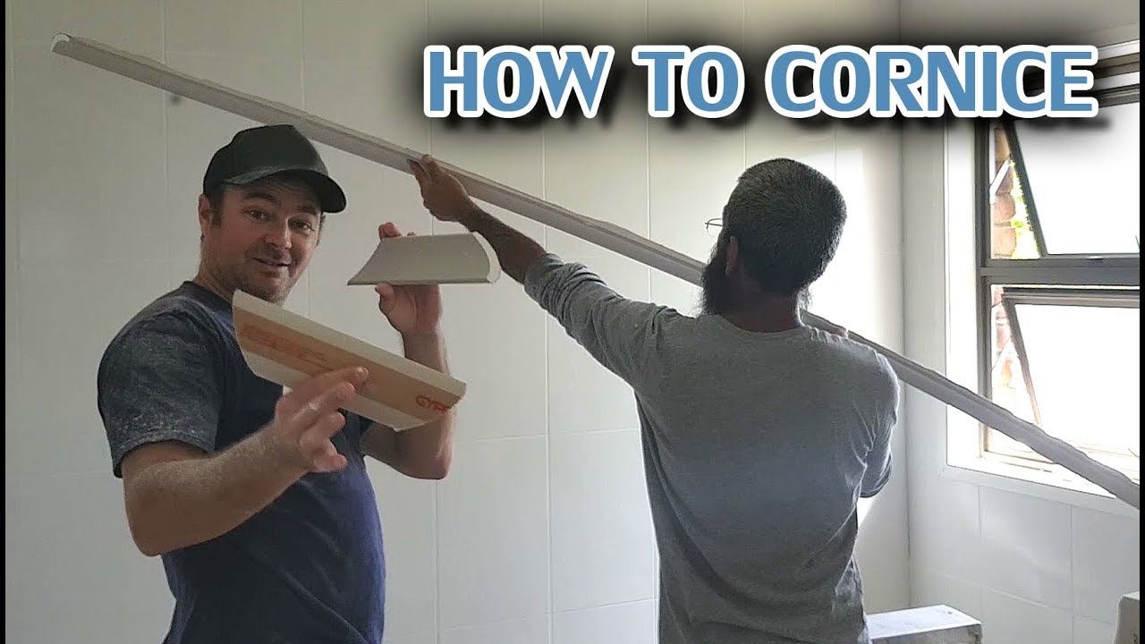 How to Install Cove Cornice in a Bathroom over Tile