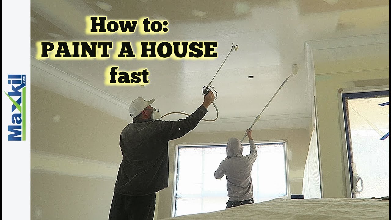 How to Paint a House Fast with an Airless Spray Gun
