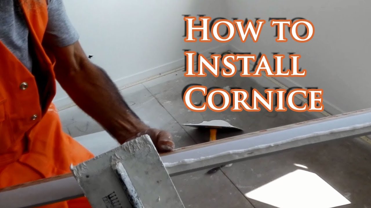 How to install cornice