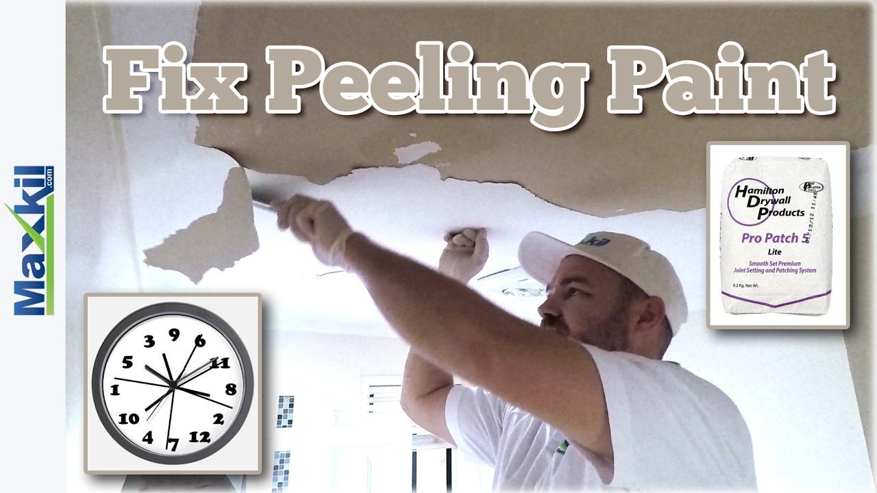 How to fix the paint peeling off your ceiling