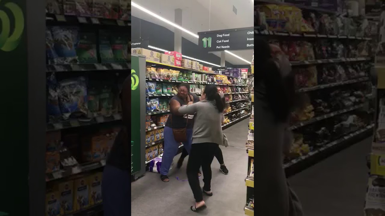 Fighting for Toilet Paper Panic Buying in Australian Supermarket