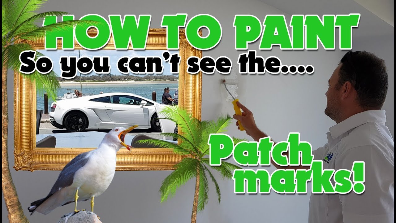 How to paint a patch in the wall so you dont see it