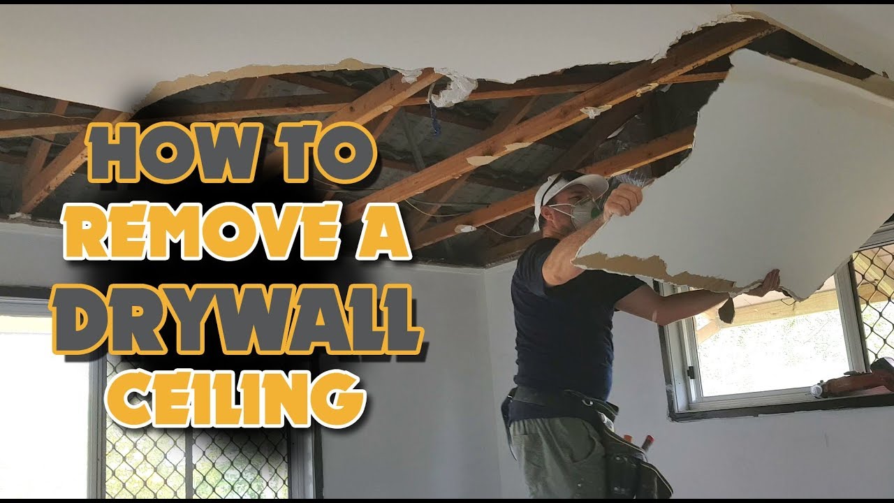 How to Remove a Drywall Ceiling Easy