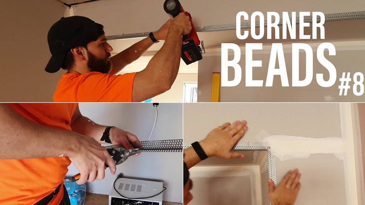 HOW TO INSTALL DRYWALL CORNER BEAD | Drywall Finishing Construction Series #8