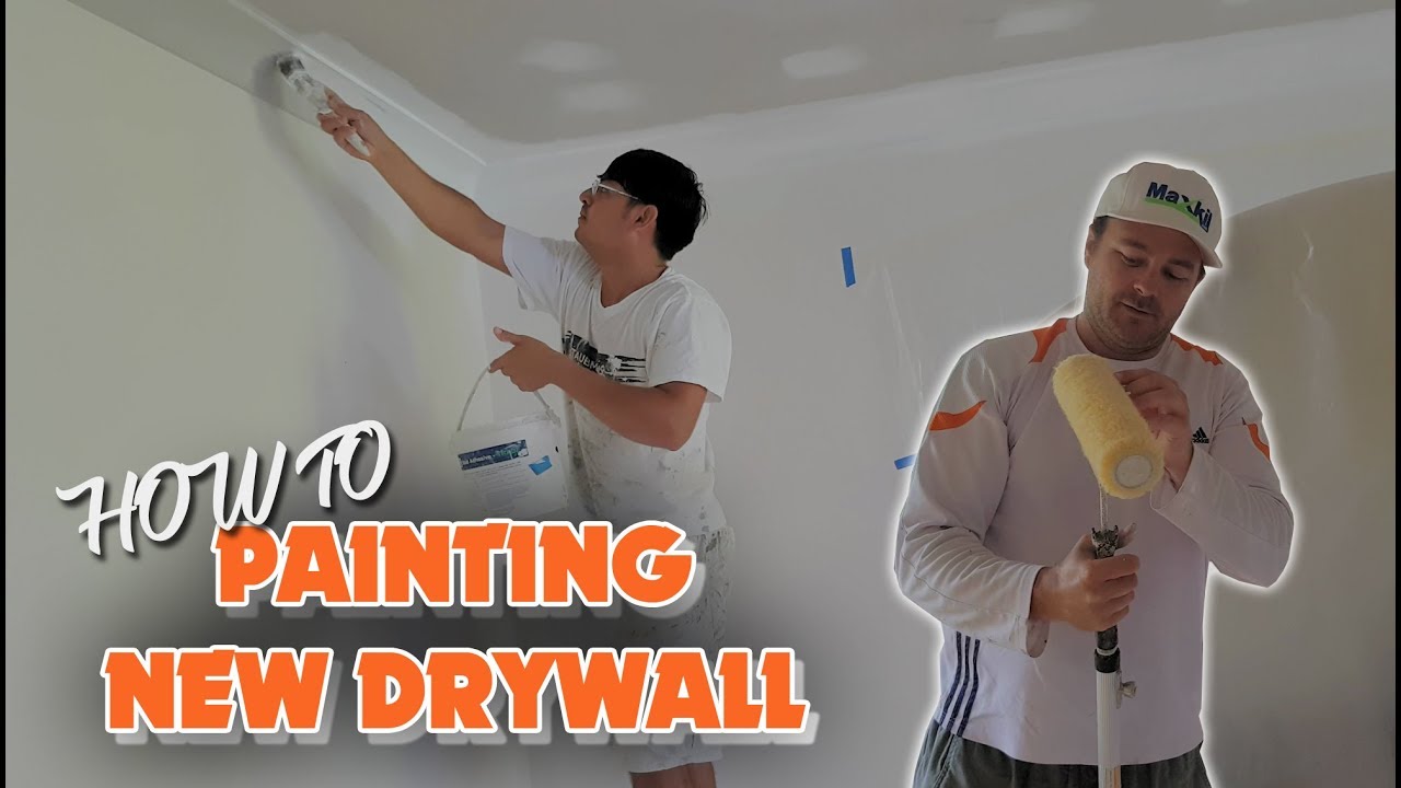 Painting new Drywall Plasterboard