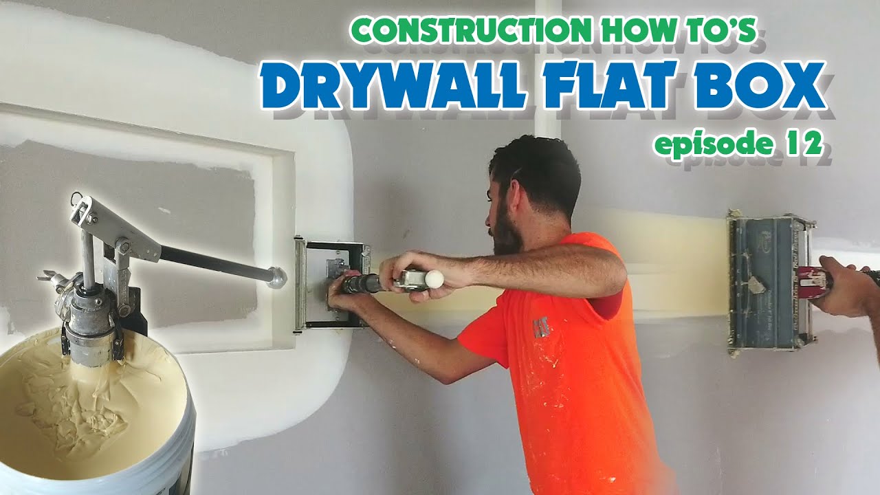 Drywall Finishing with a Columbia Drywall Flat Finishing Box & Pump