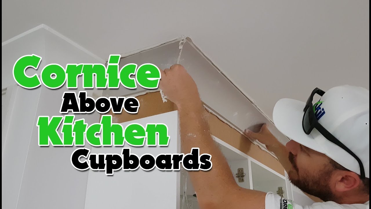 Cornice above Kitchen Cupboards