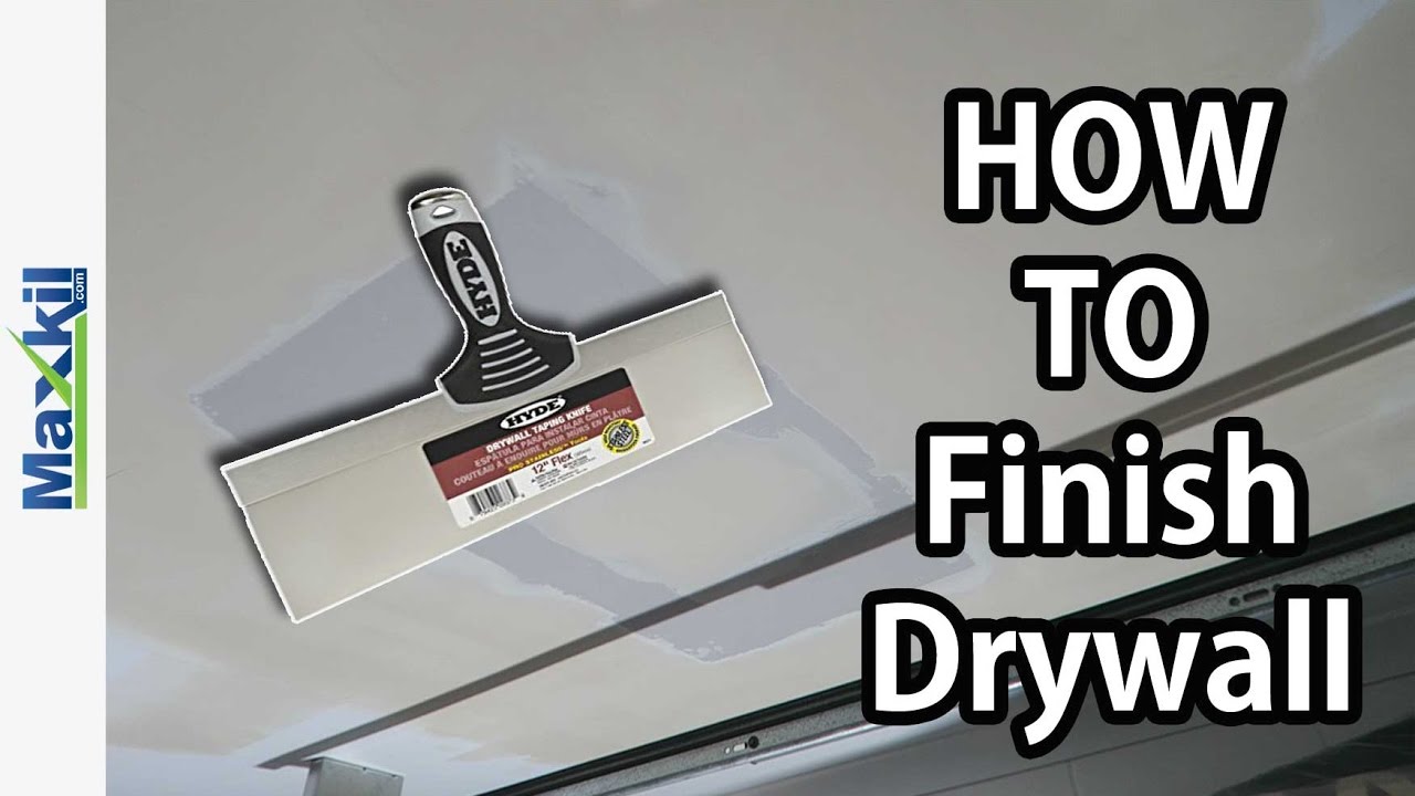 How to finish a drywall ceiling flat like a pro