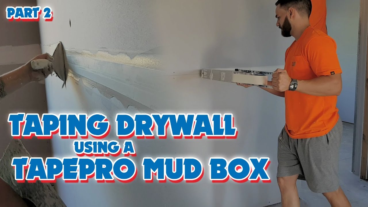 Fast Drywall Taping Using the Tapepro Mud Box