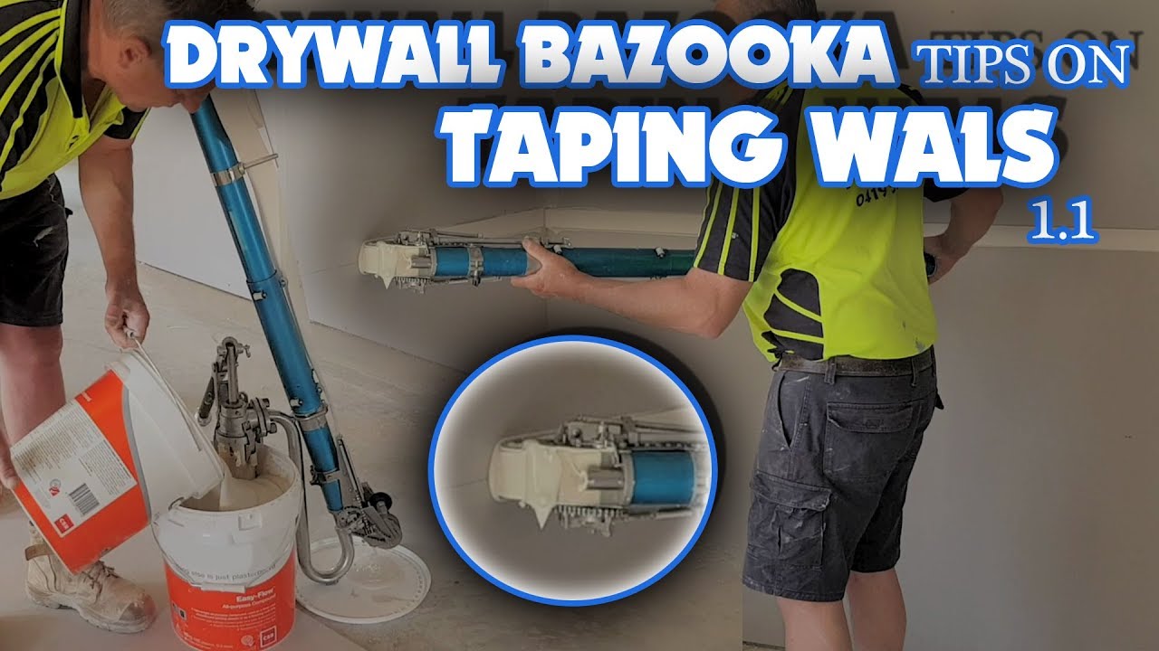Drywall Bazooka Tips Taping in Walls