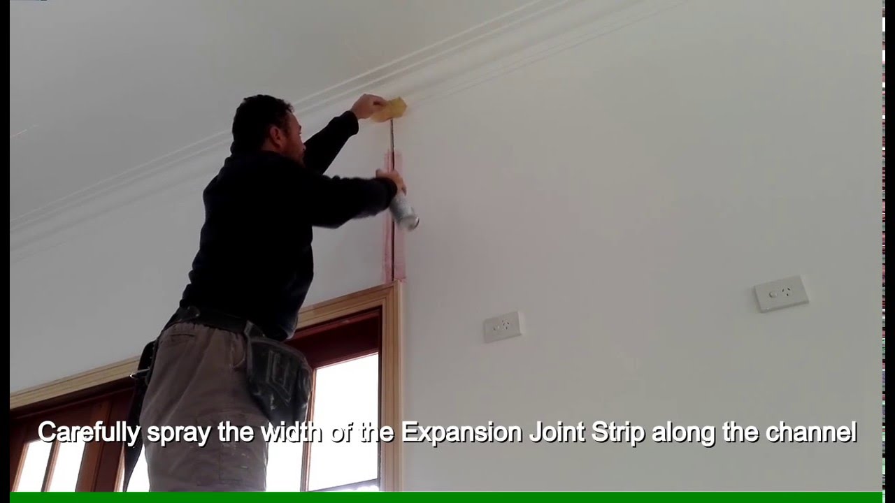 Installing an Expansion Joint in Drywall Plaster Wall