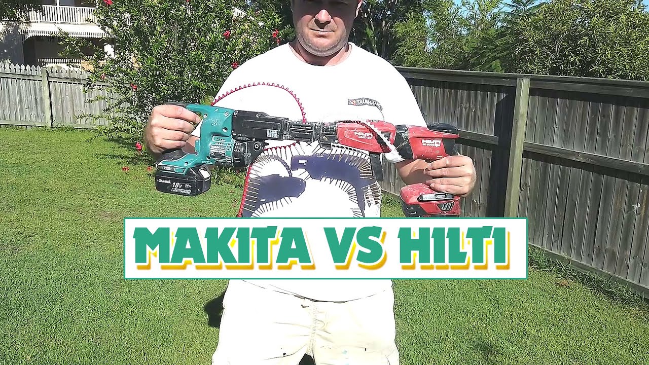 Makita 18v Autofeed Drywall Screw Gun VS Hilti 22v Drywall Collated