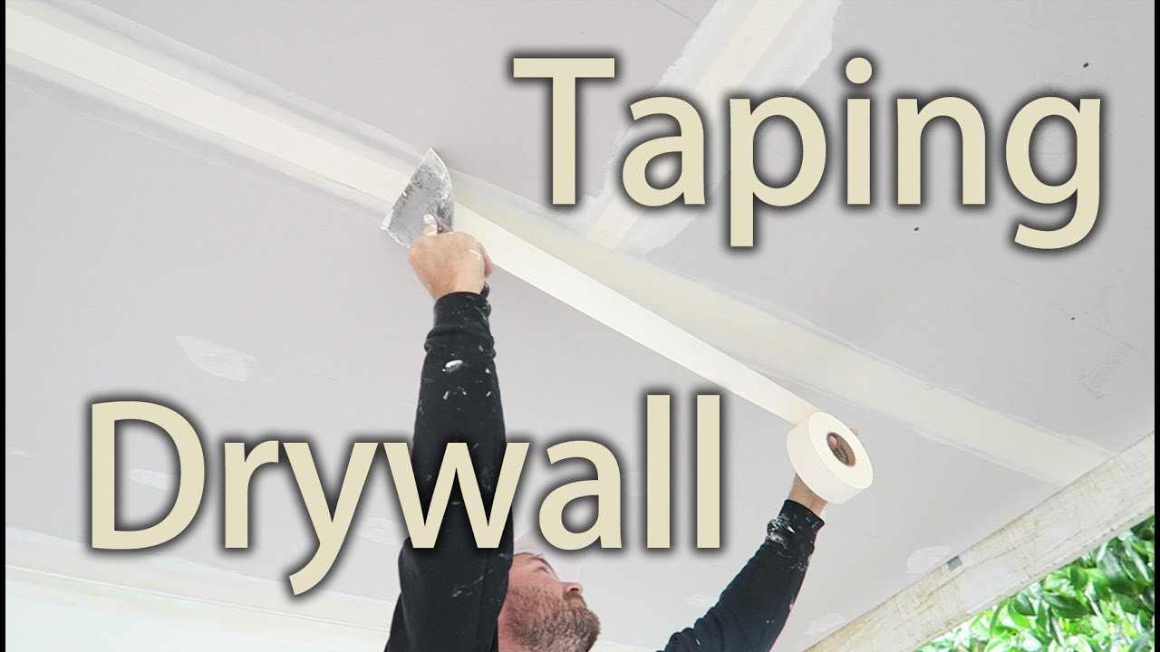 How to Paper Tape Joints in drywall plasterboard