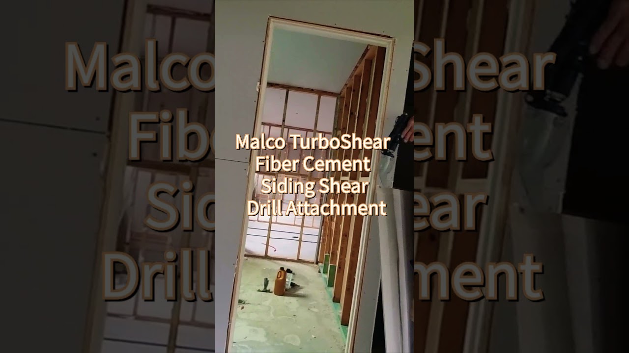 Malco TurboShear – Fiber Cement Siding Shear Drill Attachment