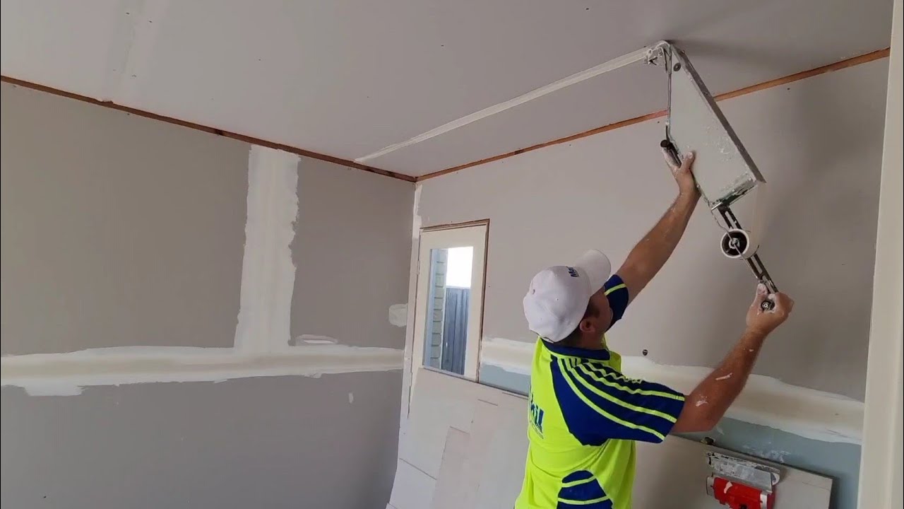 Drywall Tape Application on Ceiling Without Using A Ladder