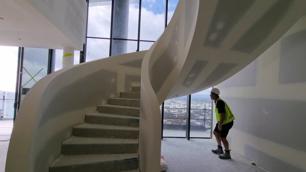 Incredible Floating Stairs inside Luxury Gold Coast Penthouse