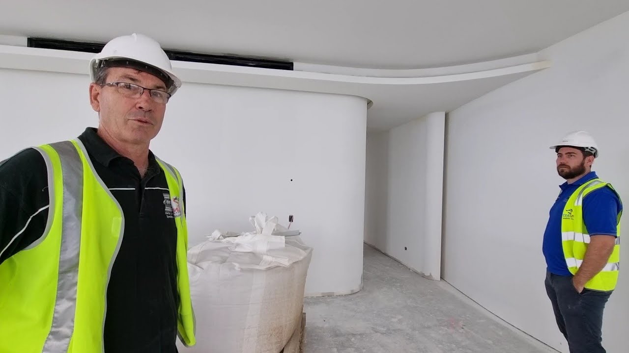 High Rise Building New Drywall Plastering Technology makes Anything Possible