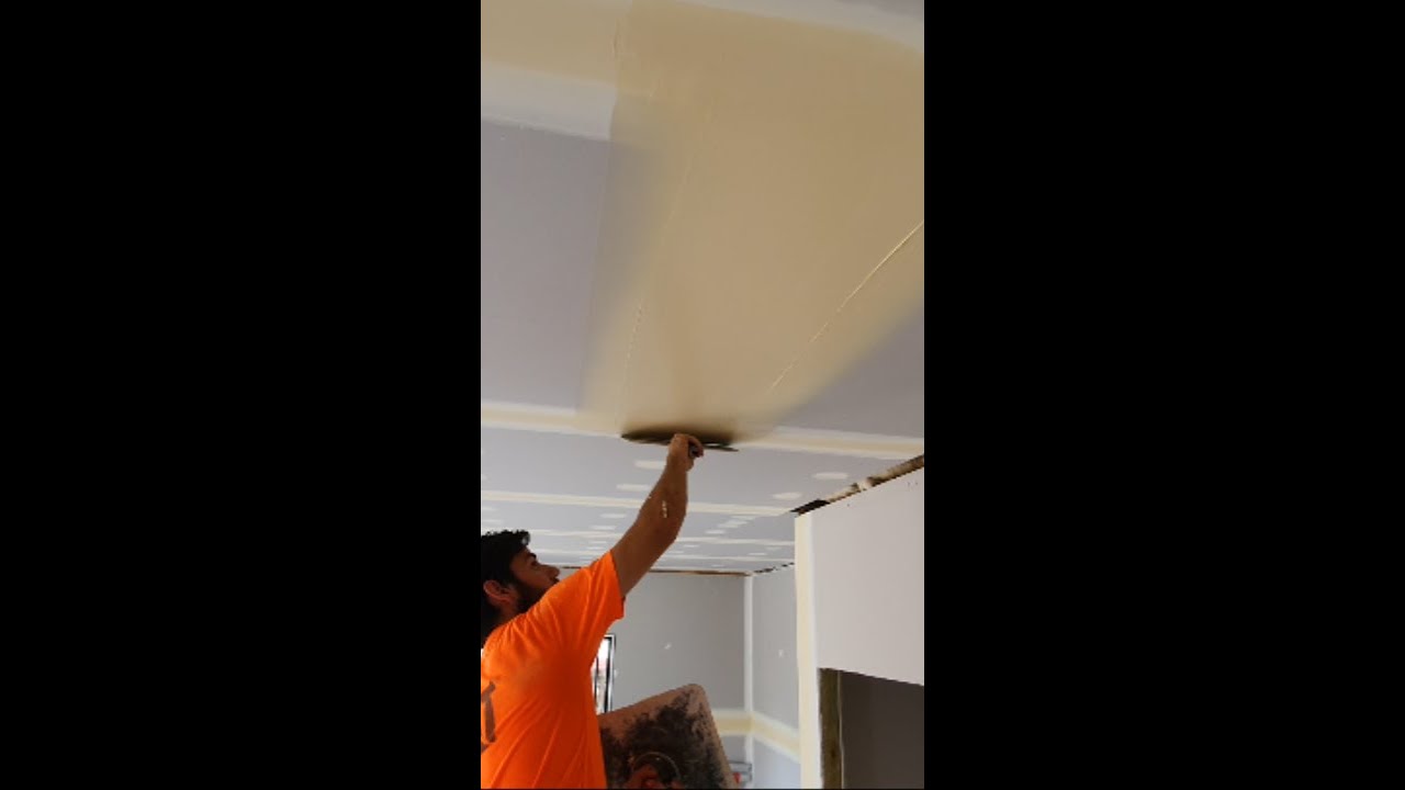 How to finish a drywall butt joint