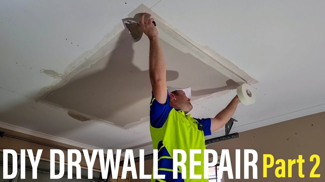 DIY DRYWALL CEILING REPAIR GUIDE – PART 2