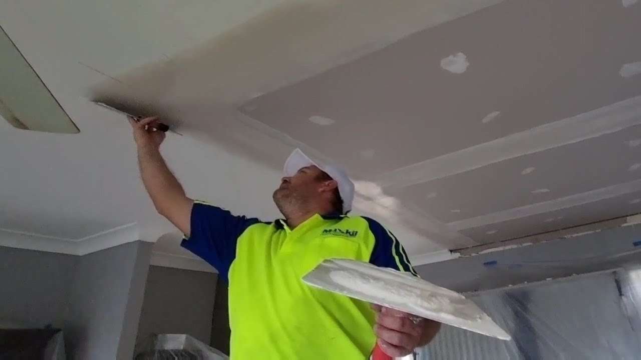 Drywall Plastering Taping Coat And Second Coating in One
