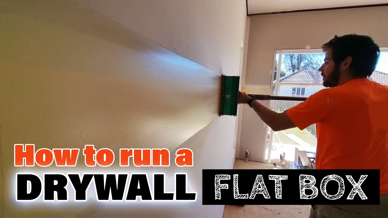How To Run a Flat Box On Drywall